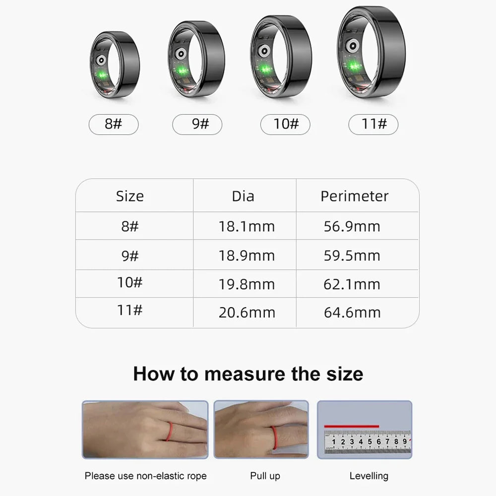 Ola Espirte Smart Ring Newest Technology Health Smart Ring Fitness Trackers Ring Heart Rate Monitor Sleep for Xiaomi Sr200 M1 R3